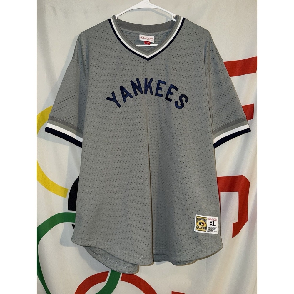 Mitchell & Ness New York Yankees Jersey XL Gray MLB Baseball